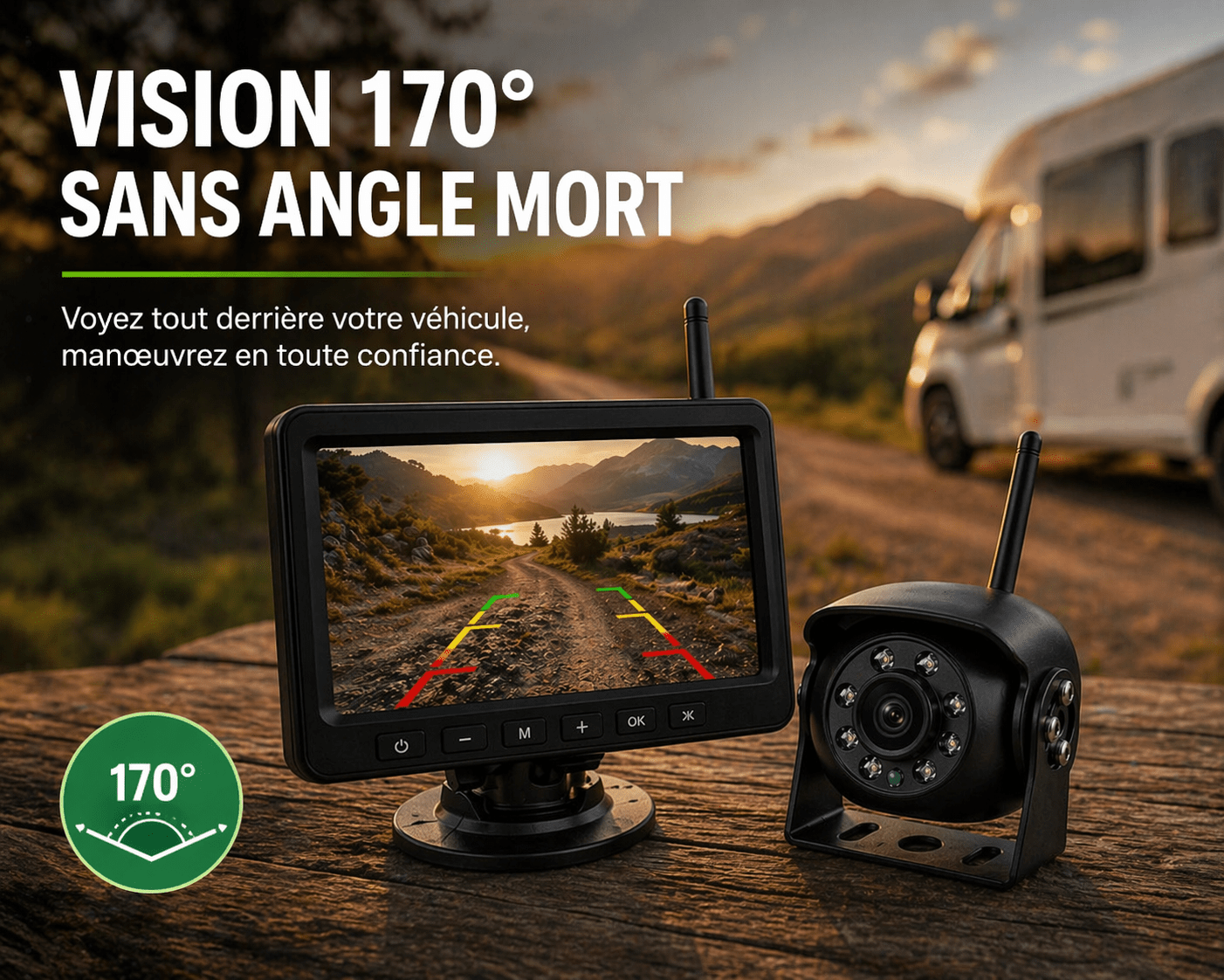 Caméra de Recul Camping - Car – Vision Nocturne HD - Campix