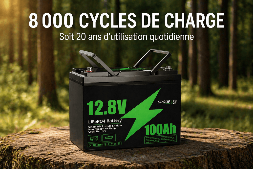 Batterie Lithium LiFePO4 12V – Camping - Car & Van - Campix