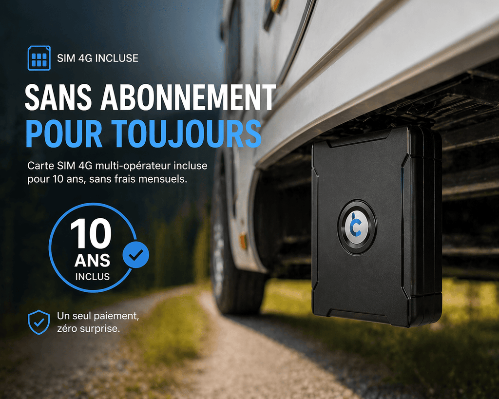 Traceur GPS Camping - Car & Van – Magnétique - Campix
