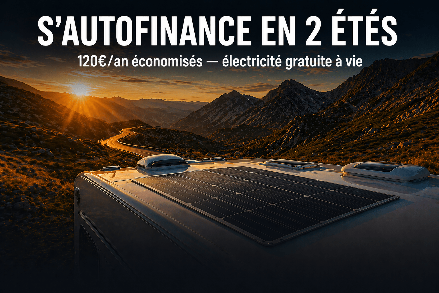 Kit Solaire Flexible 100W Camping - Car – Panneau + Contrôleur Inclus - Campix