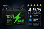 Batterie Lithium LiFePO4 12V – Camping - Car & Van - Campix