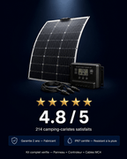 Kit Solaire Flexible 100W Camping - Car – Panneau + Contrôleur Inclus - Campix